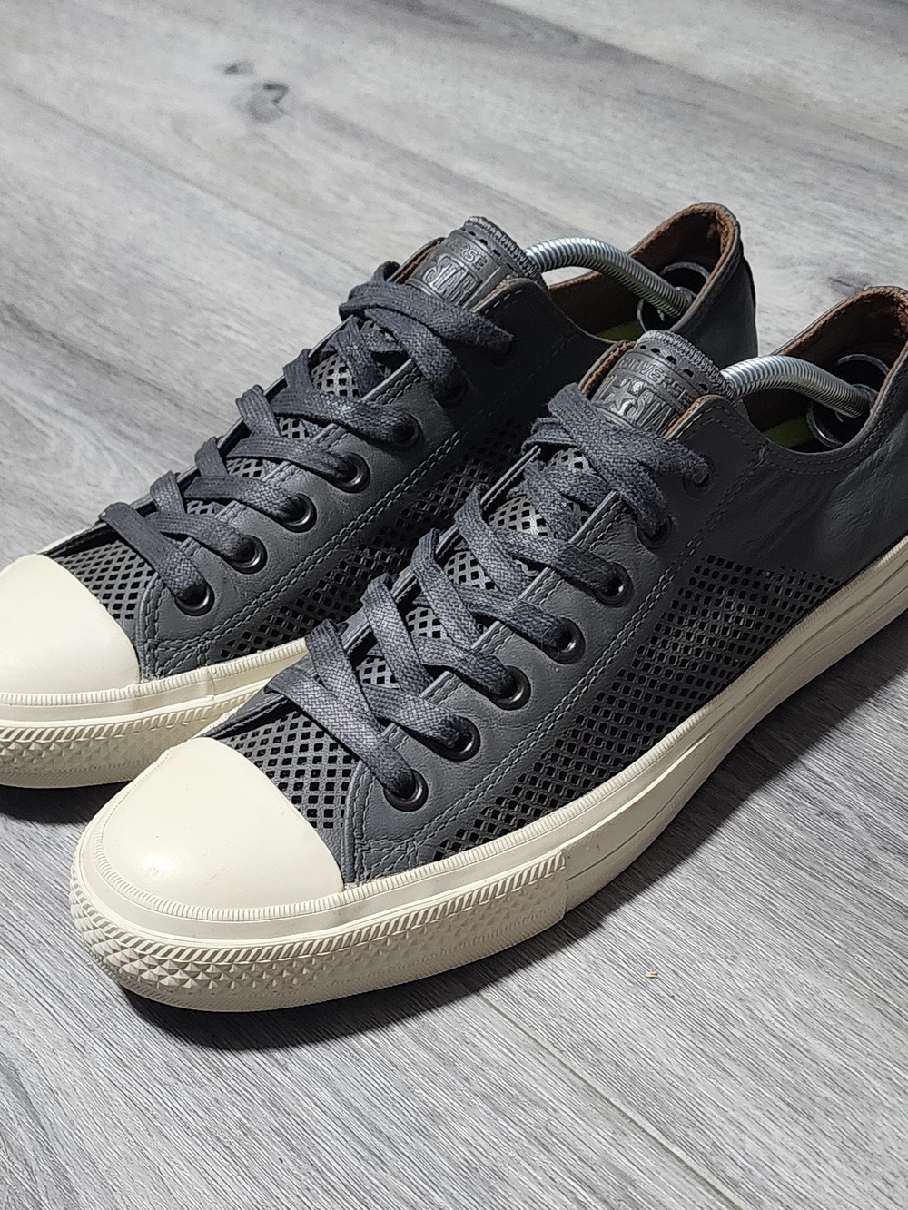 Converse X John Varvatos Limited Edition Grey Leather Sneakers Mens Size 11